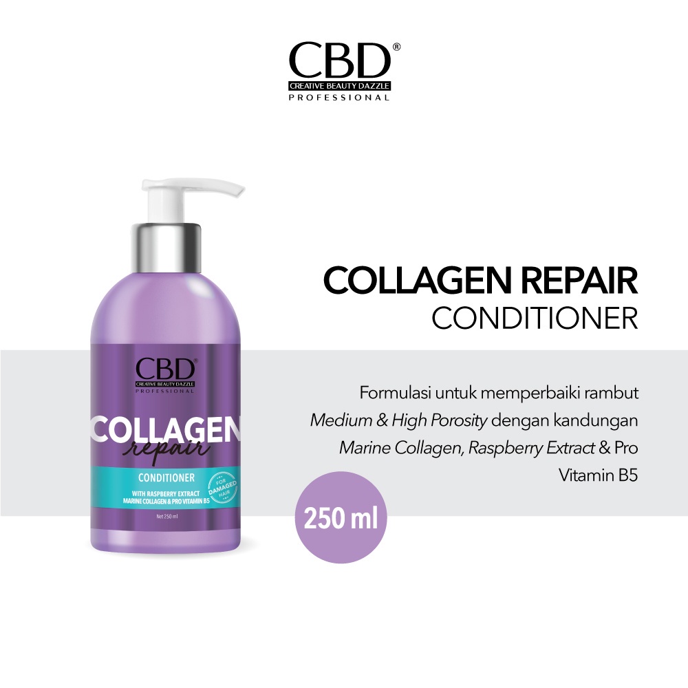 CBD Collagen Repair Shampoo + Conditioner 250ml