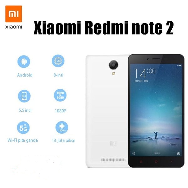 XIAOMI REDMI NOTE 2 2/32GB REDMI NOTE 2  32GB GARANSI TOKO 1 TAHUN