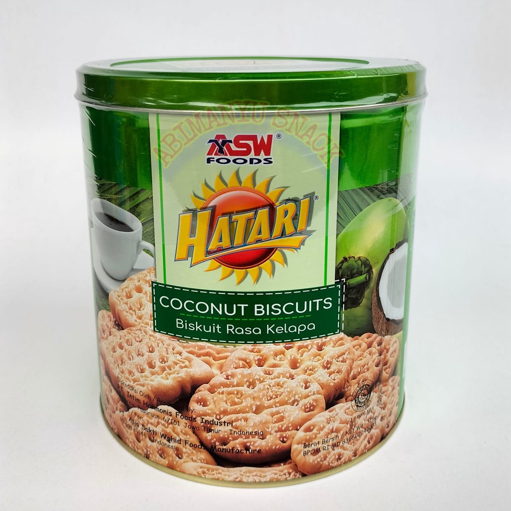 

hatari coconut biscuits - biskuit hatari kaleng rasa kelapa 325 gram