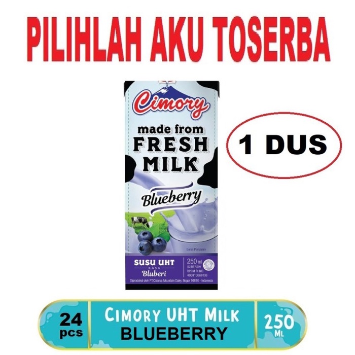 Susu CIMORY BLUEBERRY 250 ml - (HARGA 1 DUS ISI 24)