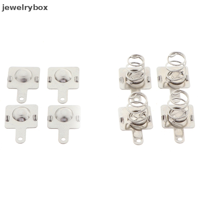 [jewelrybox] 10pasang Plat Kontak Pegas Bahan Metal Pengganti Untuk Butik AA AAA