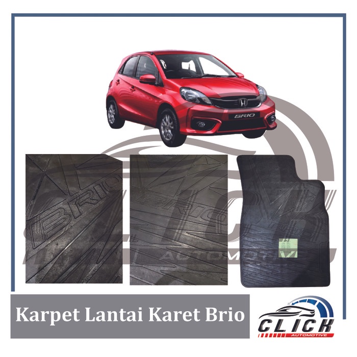 Karpet Lantai Karet Brio / Karpet Mobil Karet all New Brio Satu Set