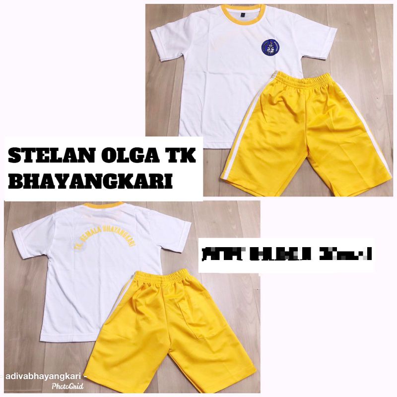 SERAGAM ANAK OLAHRAGA PENDEK TK KEMALA BHAYANGKARI