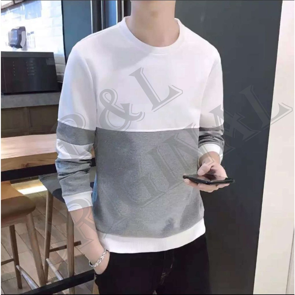 Bisa Bayar Di Tempat/ BS//COD// BAJU KOMBI//T-SHIRT TANGAN PANJANG//FASHION PRIA GOOD QUALITY