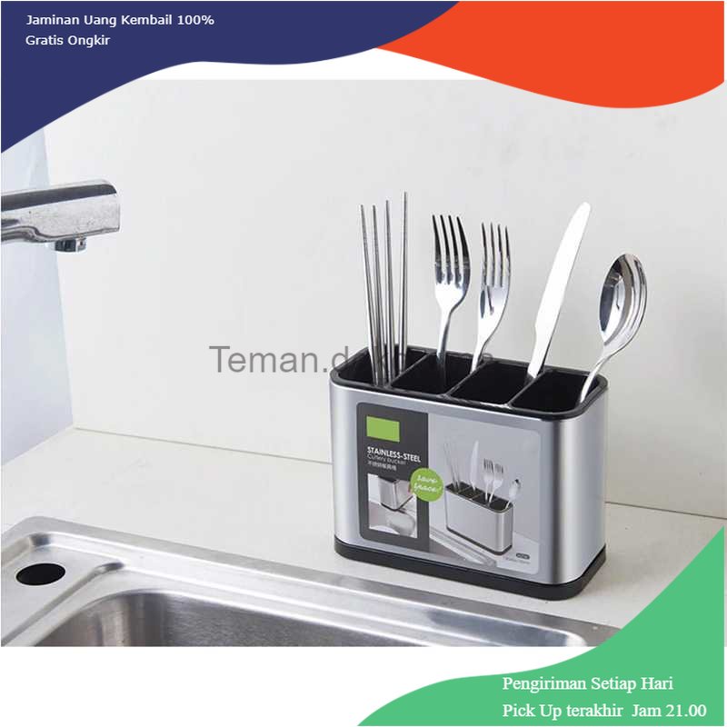 TD - ART Gulegula Rak Alat Makan Sendok Garpu Dapur Cutlery Box Rack - H2740