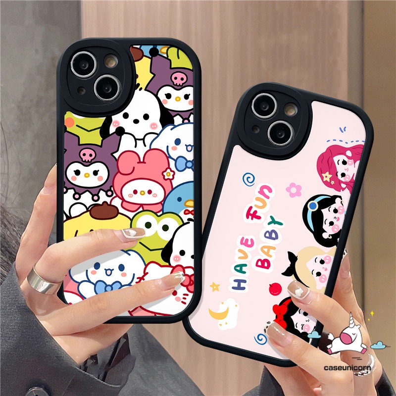 Indah Casing Untuk Infinix Smart 6 5 Hot 10 10s 11 10T 11s 9 Play Hot 10T 11 10 Lite 10s 11s Infinix Note 8 Kartun Lucu Disney Family Princess Hewan Lembut Tpu Case Cover