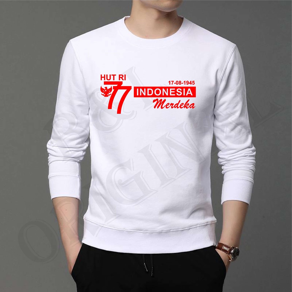 Bisa Bayar Di Tempat/ BS/BAJU KAOS 17 AGUSTUS MOTIF A /ATASAN UNISEXS LENGAN PANJANG/PENDEK/GOOD QUALITY