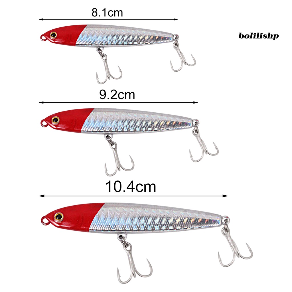 Bo-10-24g Umpan Umpan Simulasi Realistis 3D Fisheye Treble Hook Panjang Casting Multi-Swim Layer Fishing Lure Perlengkapan Memancing