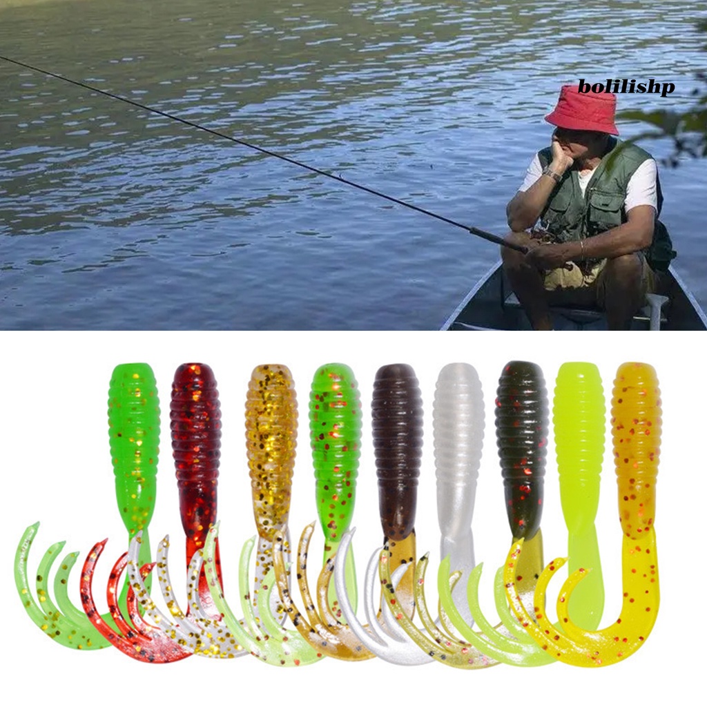 Bo-50pcs 38mm/0.7g Umpan Pancing Bentuk Kreatif Warna Terang Tahan Aus Ultra-Ringan Ukuran Kompak Meningkatkan Tingkat Memancing Lem Lembut Renangbaits Walleye Umpan Pancing