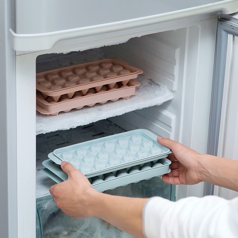 14 /18/33Grids Reusable Ice Cube Frozen Tray Dengan Tutup/Cetakan Es DIY Mudah Dilepas Untuk Whiskey Cocktail Beer