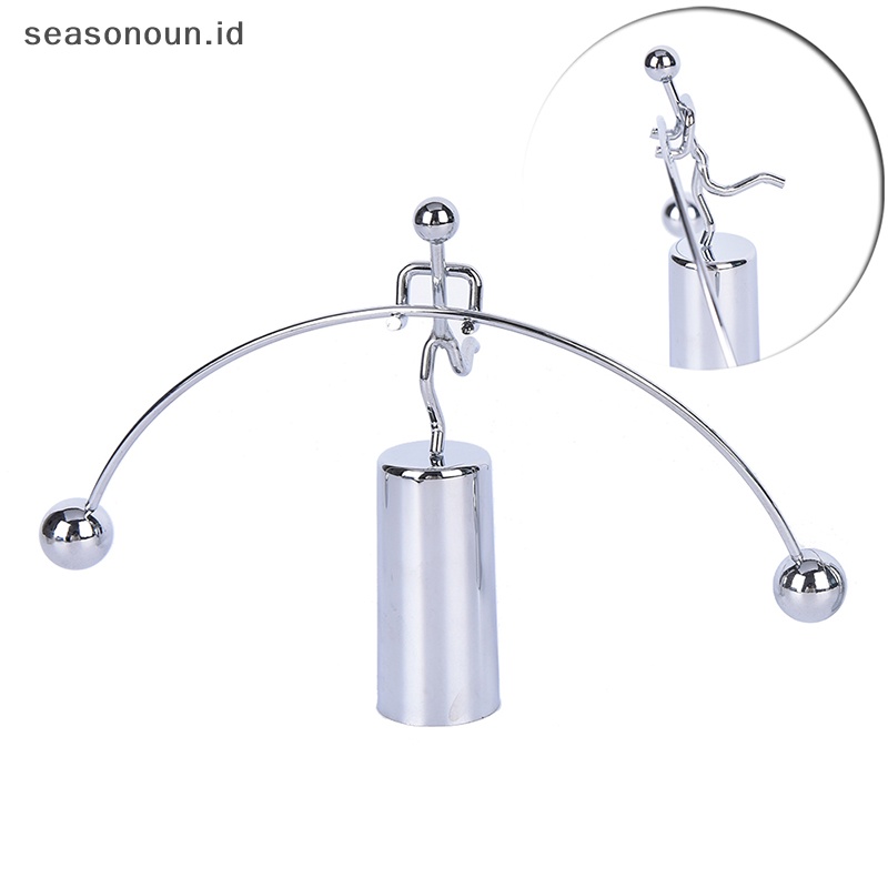 Seasonoun Hot Kinetic Weightlifter Gadget Gerak Abadi Desk Art Gift Dekorasi Kantor,.