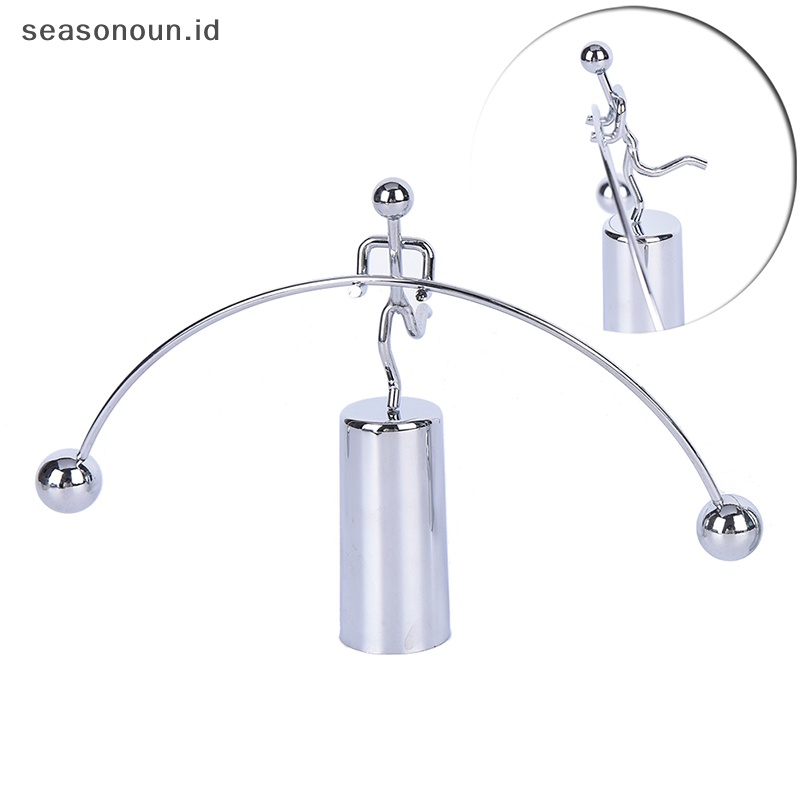 Seasonoun Hot Kinetic Weightlifter Gadget Gerak Abadi Desk Art Gift Dekorasi Kantor,.