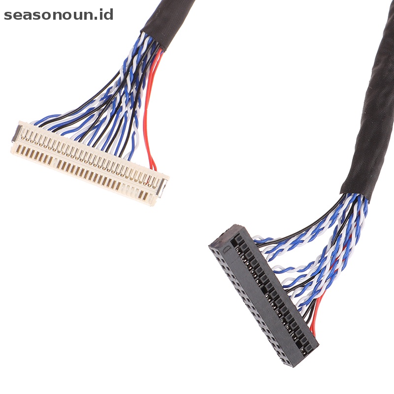 Seasonoun LVDS cable FIX-30P-S6 30pin double 2ch 6-bit dual 6bit Kabel Layar LCD panel.