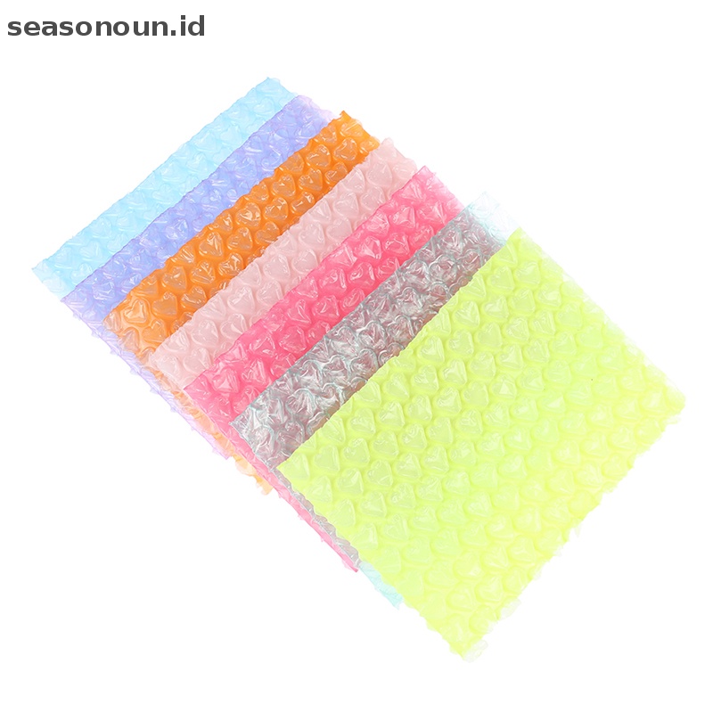 Seasonoun 10pc15 * 10cm Bungkus Busa Gelembung Berbentuk Hati Untuk Packing Mailer Padded Bags.