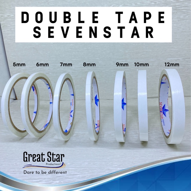 

DOUBLE TAPE SEVEN STAR | ISOLASI BOLAK BALIK (FULL 10METER)