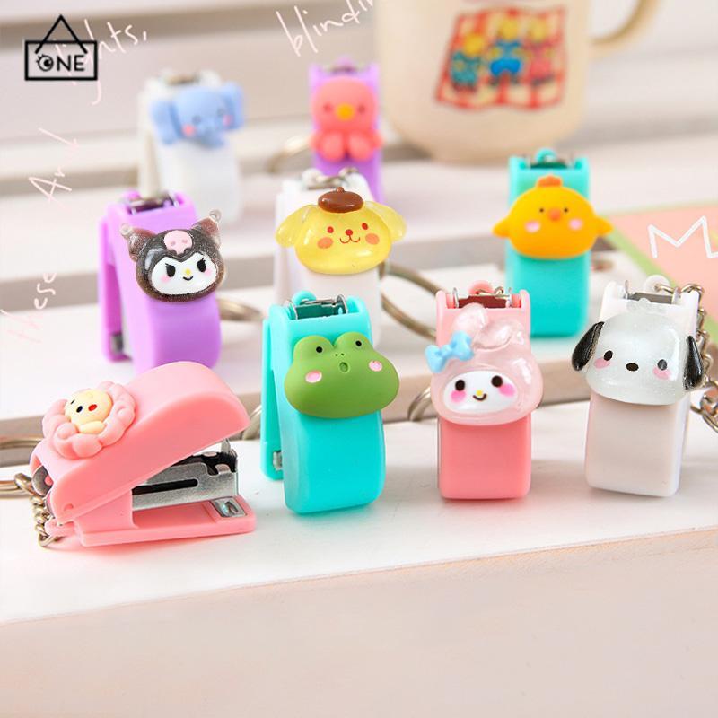 COD❤️Stapler Mini Portable Motif Kartun Lucu Untuk Kantor / Sekolah-A.one