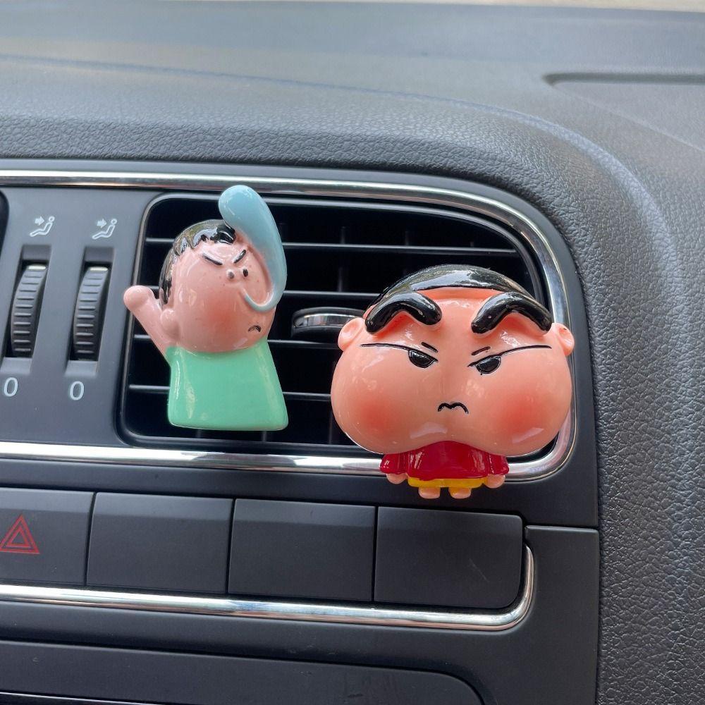 Lanfy Mobil Aromatherap Cilp Car-styling Anime Crayon Shin-chan Resin SpongeBob Ventilasi Udara Ornamen