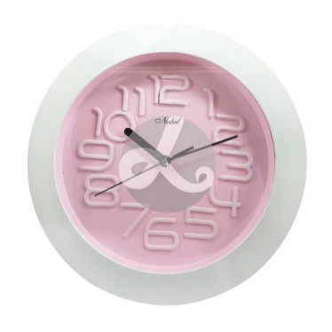 Jam Dinding Clock Rumah Bulat Nobel 566 B 566B Warna Warni