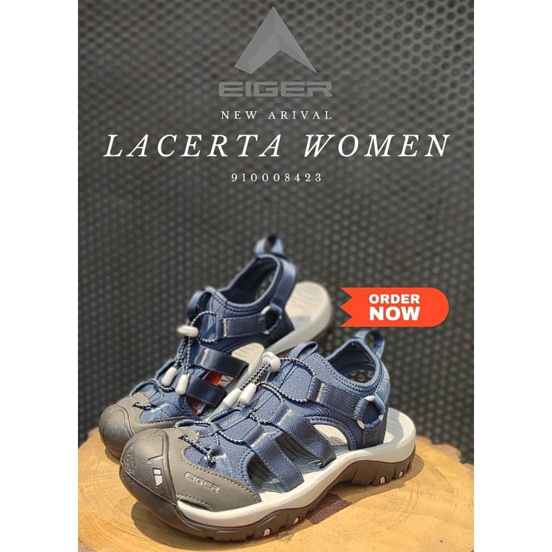 SANDAL WANITA EIGE R89 ORIGINAL LACERTA WOMEN SANDAL GUNUNG NAVY TERRACOTA
