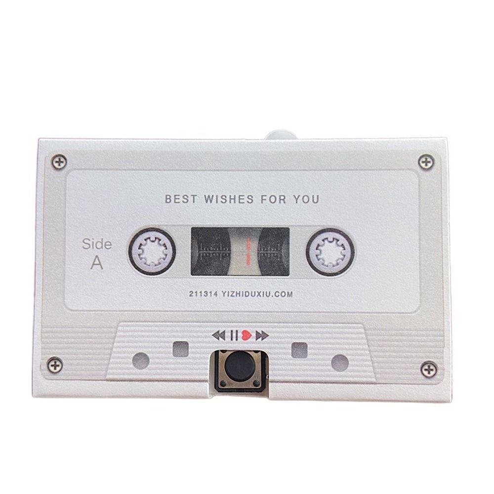 Rebuy DIY Audio Card New Trendy Recordable Hadiah Ulang Tahun Rekam Suaramu Festival Newyear Rekaman Kartu Ucapan Kaset Tape Cards