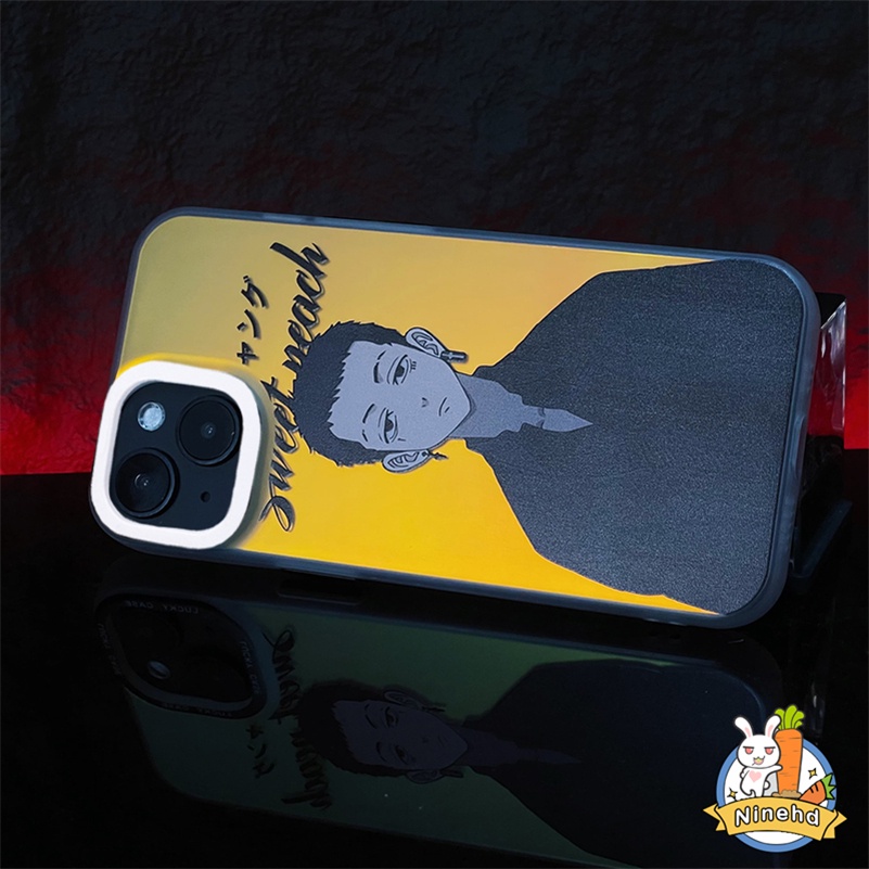 IPHONE Casing Kompatibel Untuk Iphone14 13 12 11 Pro Max X Xr Xs Max8 7 Plus SE 2020 Gradual Laser Scrub Fashion Brand Cool Boy Phone Case Lensa Anti Jatuh All Inclusive Cover Pelindung