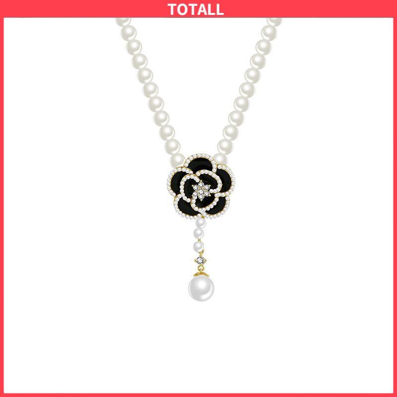 COD Kalung Liontin Camellia Untuk Wanita Gaya Korea Fashion Accessories-Totall