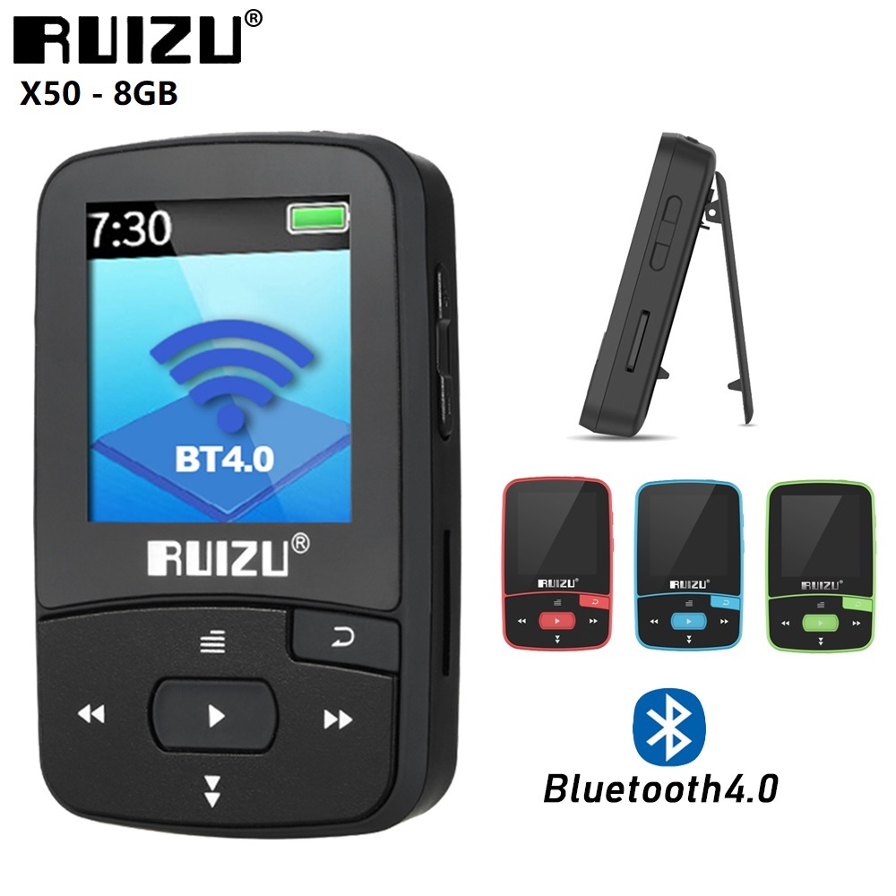 RUIZU X50 8GB AESTHETIC - MP3 Player HD Music Lossless - Clip Design