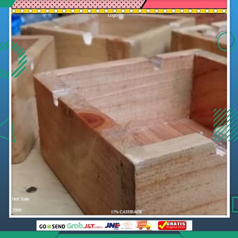 ASBAK ROKOK KAYU, TEMPAT SISA ROKOK