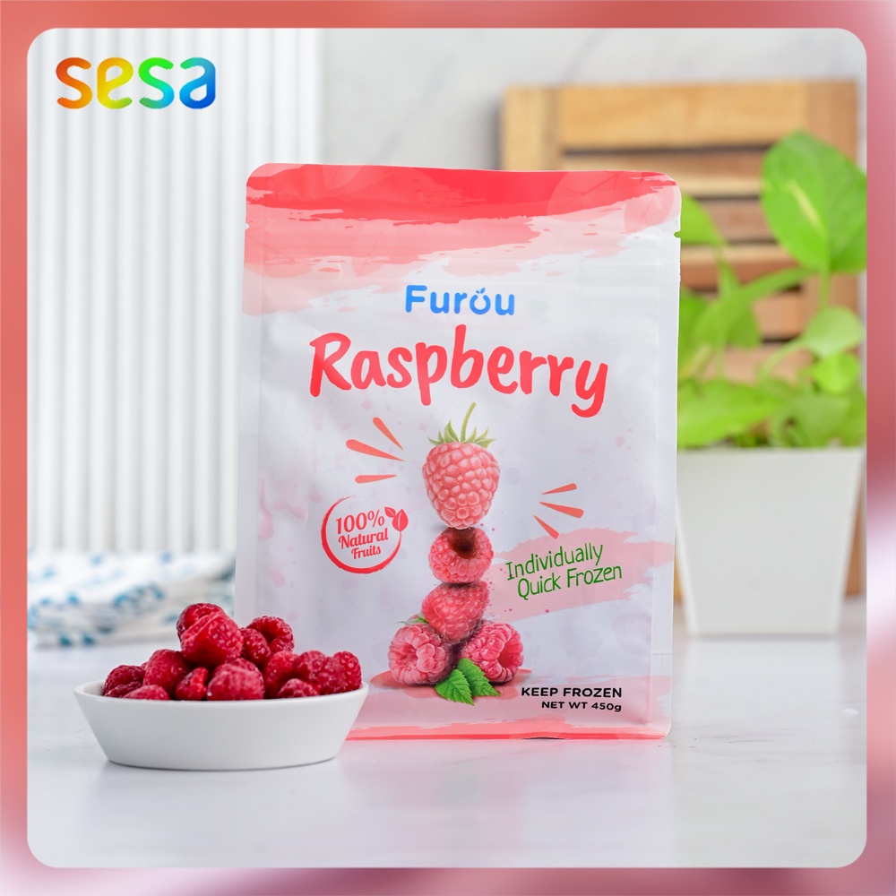 

Furou - IQF Raspberry 450 g | Buah Beku