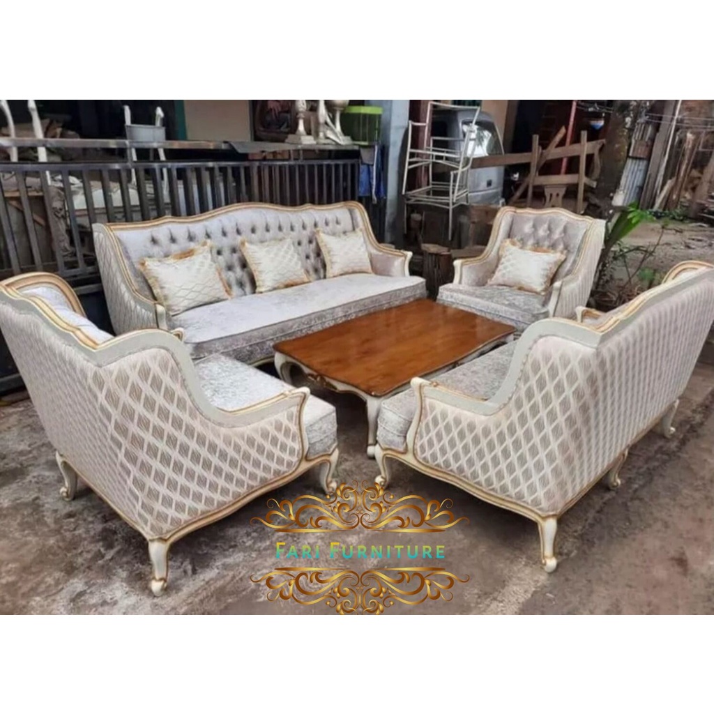Kursi Tamu Sofa Cantik / Sofa Tamu Mewah Furniture Jepara