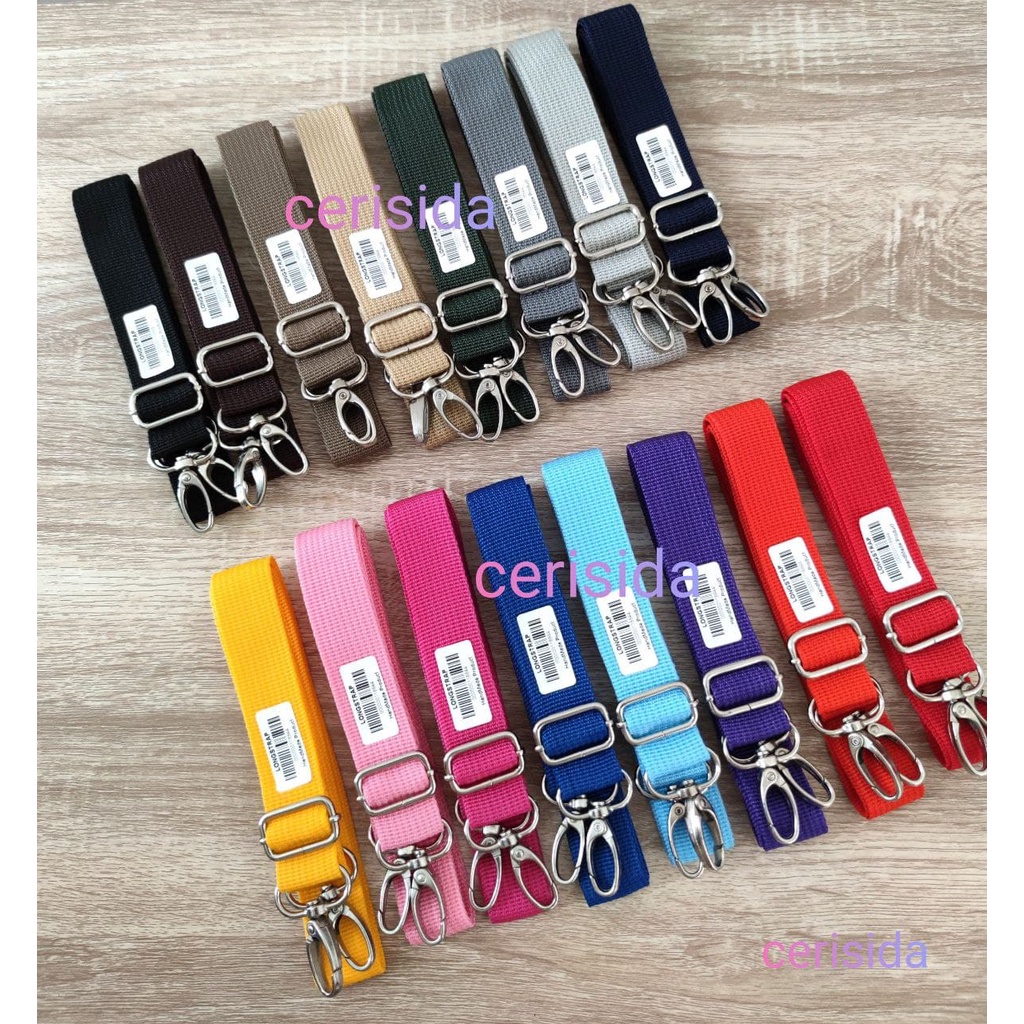 LONGSTRAP,UK 2,5 CM,TALI TAS,TALI TAS SLEMPANG/STRAP KRB 2,5 CM/TERLARIS JAWA TIMUR,kain