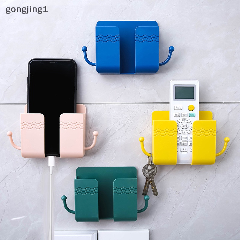 Ggg Kotak Penyimpanan Yang Dipasang Di Dinding Remote Control Case Colokan Telepon Charging Holder Rack ID