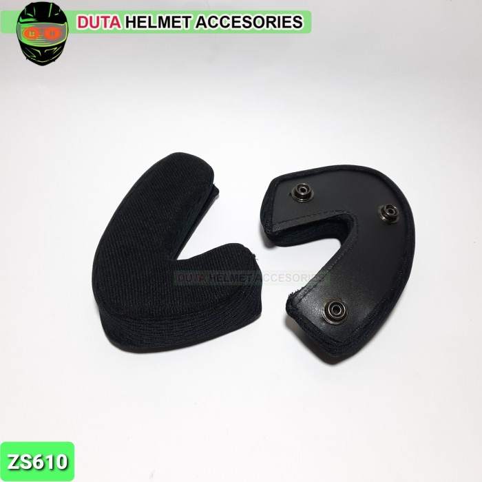 Busa pipi samping helm Zeus Zs610 Zs 610 Kancing besi Kancing plastik - Kancing plastik, S