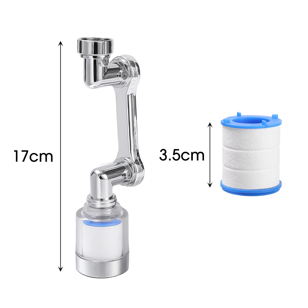 Showers Nozzle/Metal Filtered Hard Water Bath Filtration Purifier/Keran Hemat Air360°Elemen Filter Air Kran Putar/Pressureurized Bubbler Filter Cabut Klorin/