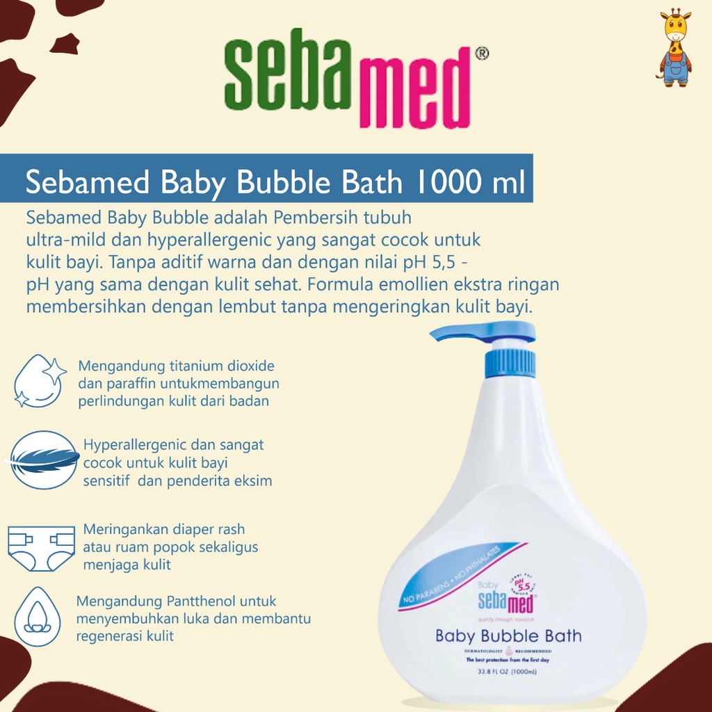 Sebamed Baby Bubble Bath 1000ml - Sabun Mandi Bayi