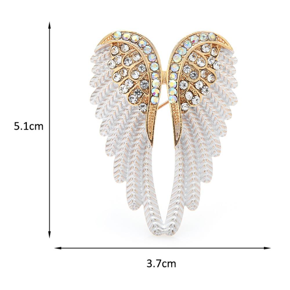 Lily 2pcs Bros Fashion Bentuk Bulu Klasik Brooch Pins