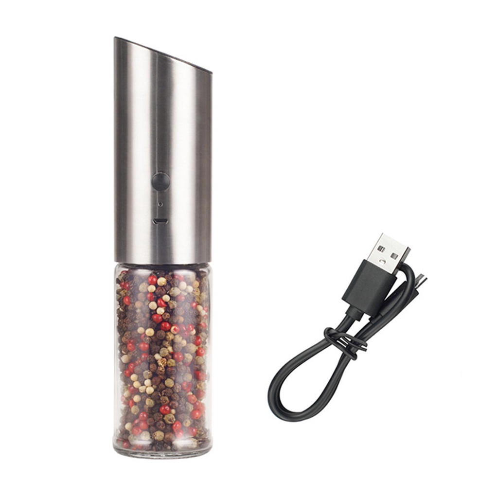 Stainless Steel Salt Pepper Grinder Pepper Rechargeable Alat Pengocok Dapur