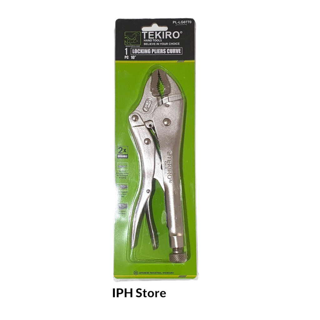 Tang Buaya / Locking Pliers Curve Tekiro PL LG 0770 (Ukuran 10 inch)