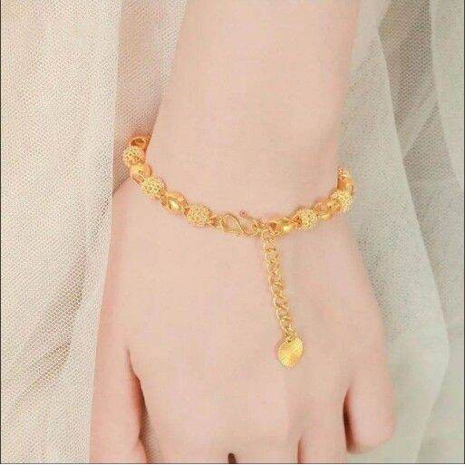 COD Gelang Rantai Hongkong Emas 24k