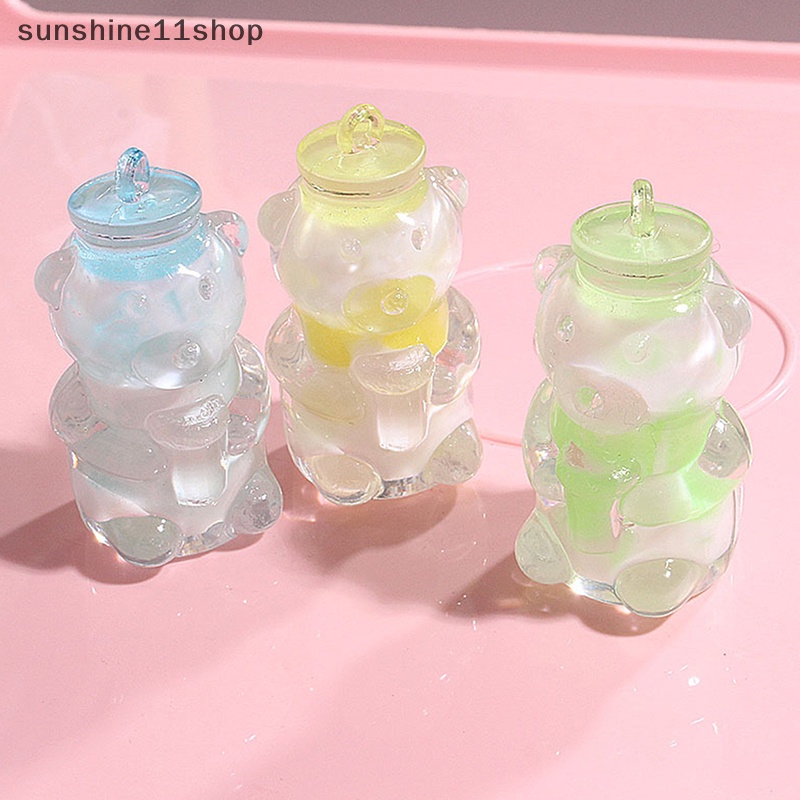 Sho Botol Beruang Resin Mini Luminous Glow In The Dark Miniatur Ornamen N