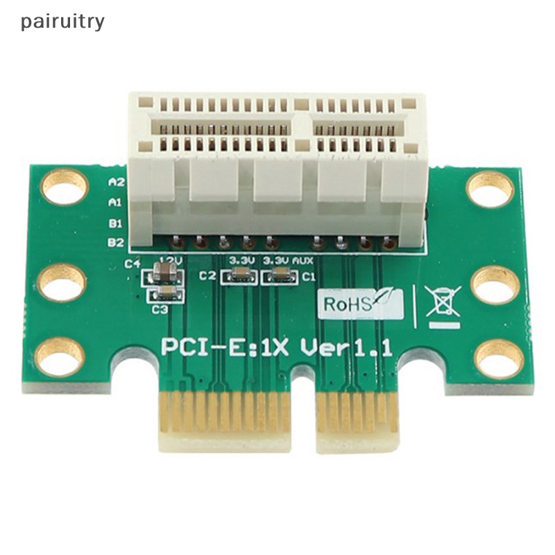 Prt PCI-E PCI Express X1 Adapter Riser Card PCI E PCIE X1 Ke X1 Slot Converter Card 90derajat Untuk 1U Server PRT