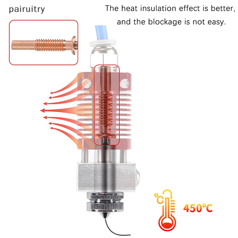Prt Clone Nozzle Tembaga Titanium Alloy Nozzle 0.4mm Serba Nikel Plag PRT