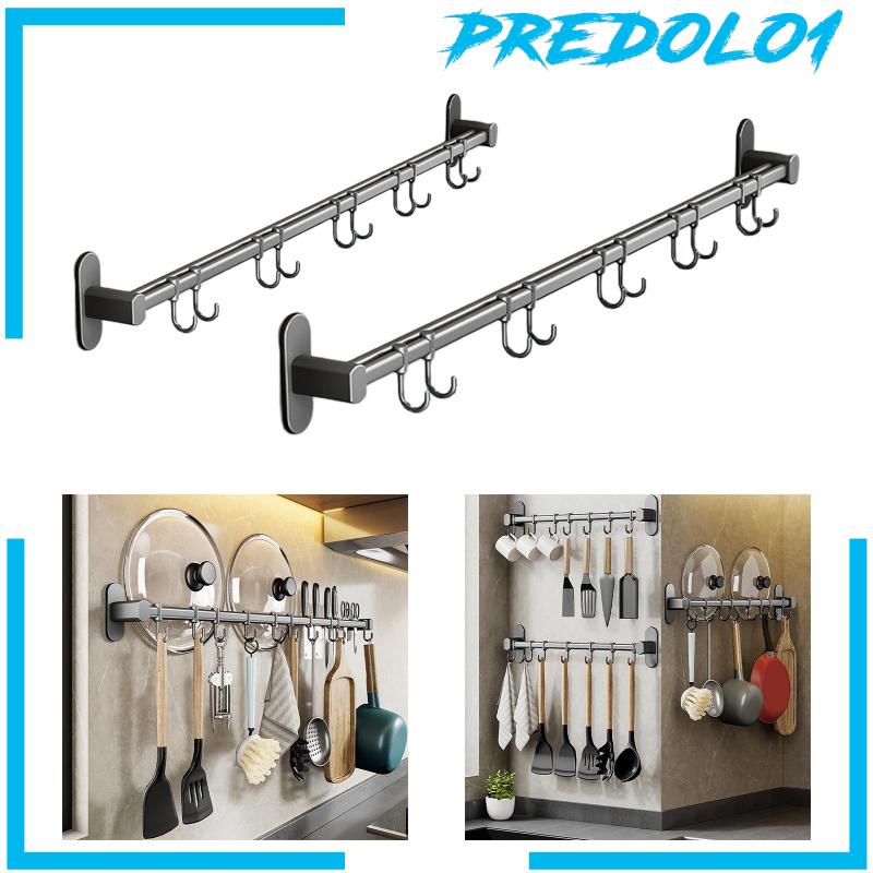 [Predolo1] Rak Tutup Panci Rel Dapur Organizer Penyimpanan Untuk Kamar Mandi Dapur