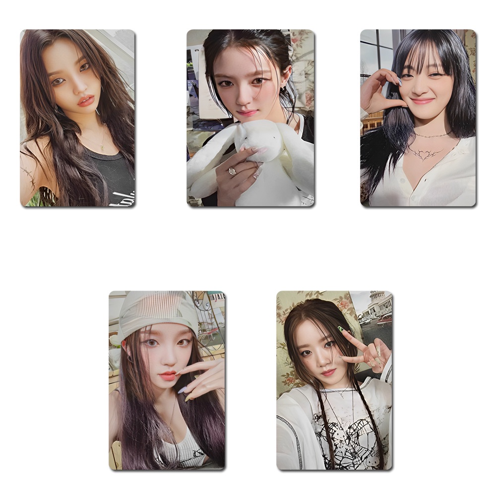 5pcs/set (G) I-DLE Album Photocards I FEEL Lomo Kartu GIDLE QUEENCARD Kpop Postcards Speciall Collection