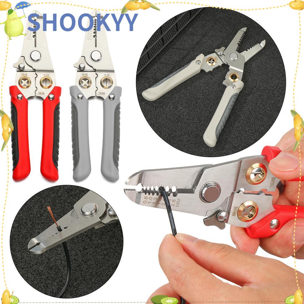 Chookyy Wire Stripper Repair Non-Slip Grip Handle Penjepit Crimper Rumah