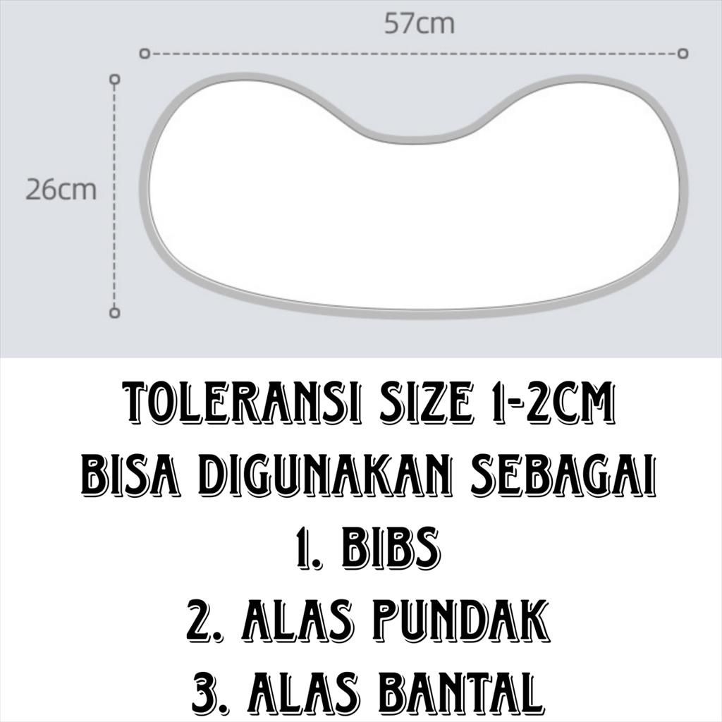 JM0089 Slaber 3 in 1 Muslin Celemek Bayi Burpy Bibs Bibs Baby Tatakan Iler Tatakan Bantal Bibs Makan MPASI