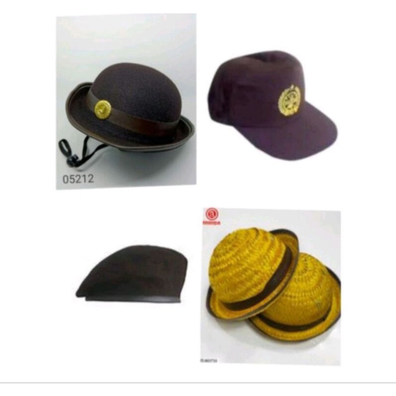 MCC Topi Pramuka Putri dan Putra / Topi Boni / Topi Baret / Topi Pramuka Rotan