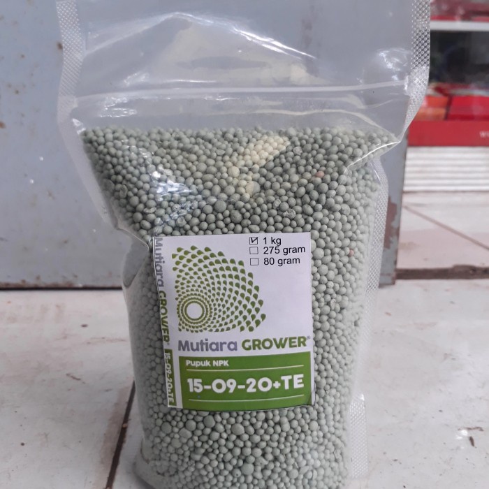 Pupuk NPK buah bunga, npk hijau, 1 kg