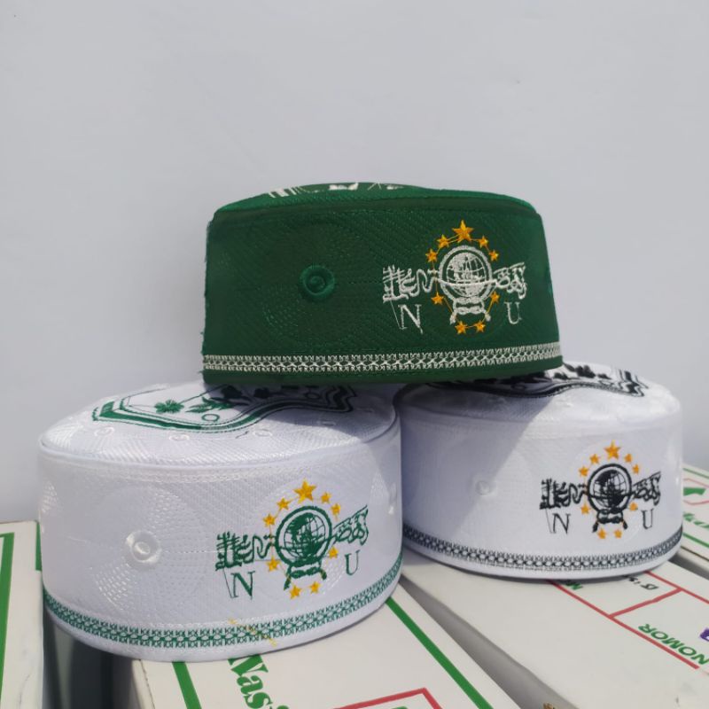 Peci songkok NU peci nu kopiah nu kopyah nu dewasa peci nu bordir nama peci nu ac peci nu tinggi 8cm