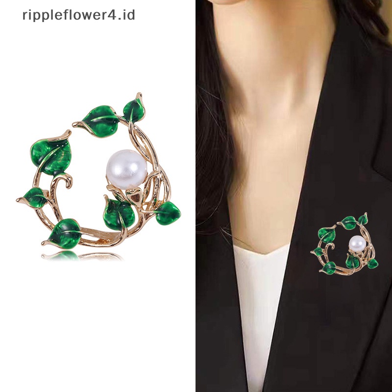 {rippleflower4.id} Bros Natal Untuk Wanita Fashion Dekorasi Pesta Pin Aksesoris Perhiasan Hadiah Pribadi Korsase Pin Pakaian~